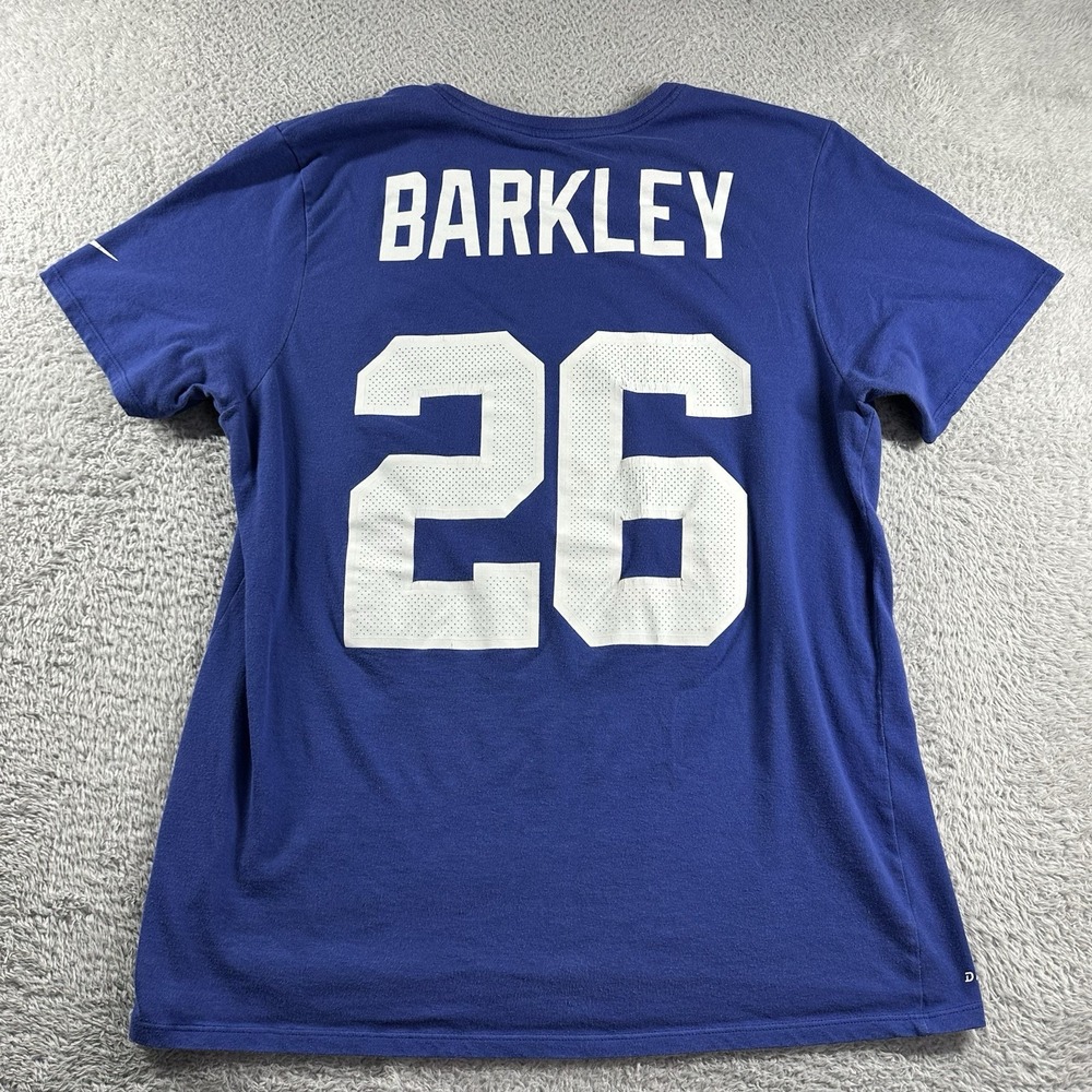 Saquon Barkley #26 New York Giants Shirt Mens XL Nike Blue NY NFL